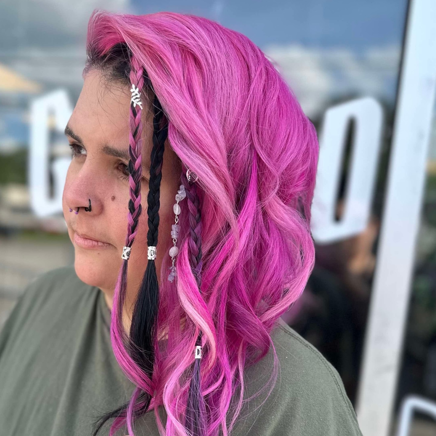 Blonding with single Vivid at Drop Dead Gorgeous Hair Studio in Knoxville, TN