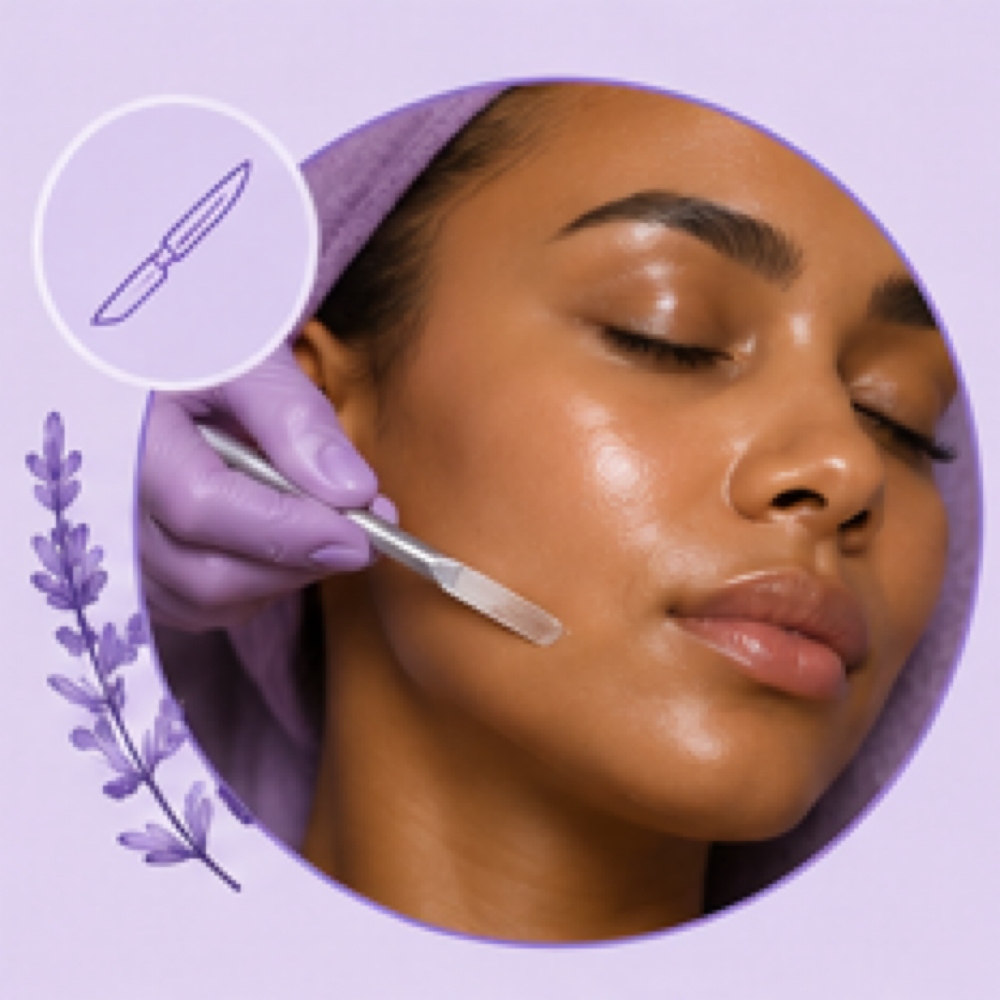 Dermaplaning treatment at Skin by Kristen Noeliia