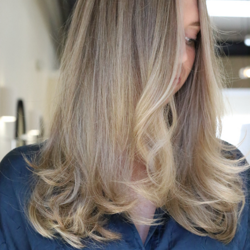 Long Layered Haircut at Golden Hour Haven in Hoboken, NJ