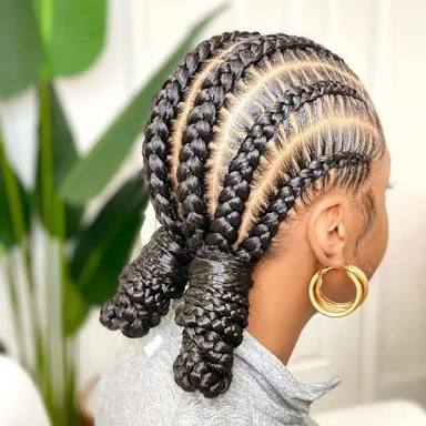 Stich Cornrows(10 Downwards)