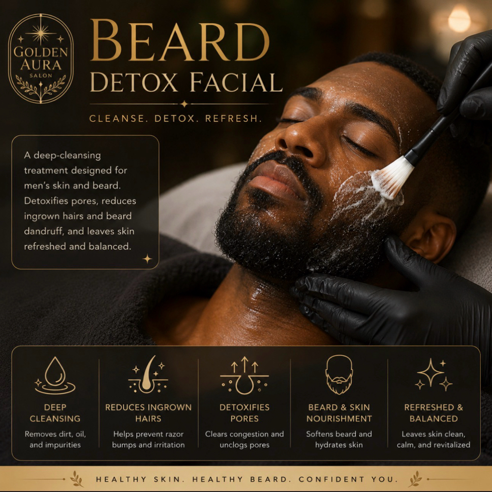 Beard Detox Facial at Golden Aura Salon in Concord, CA