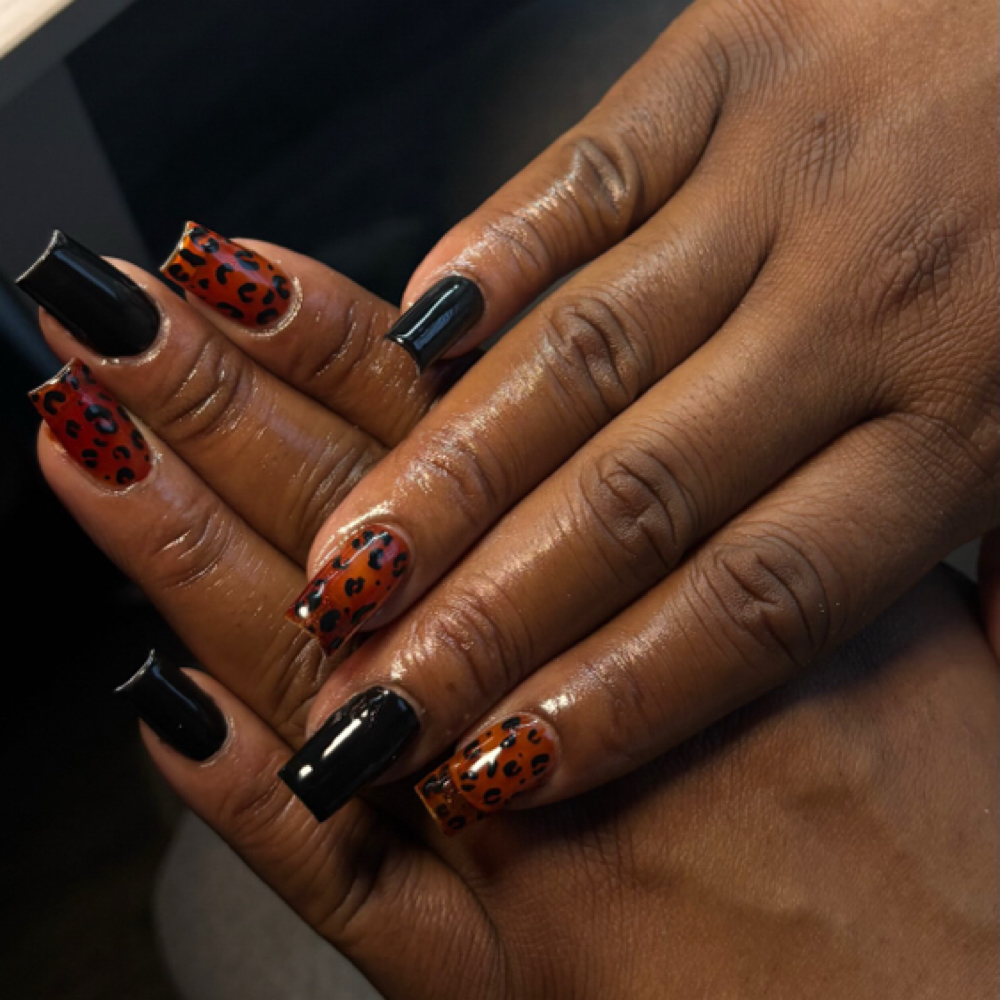 Short square full set at Ny Luxe Lounge in cary, NC