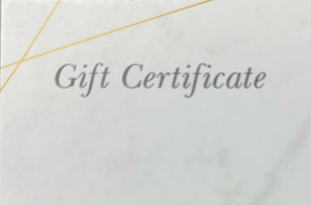 Gift Certificate