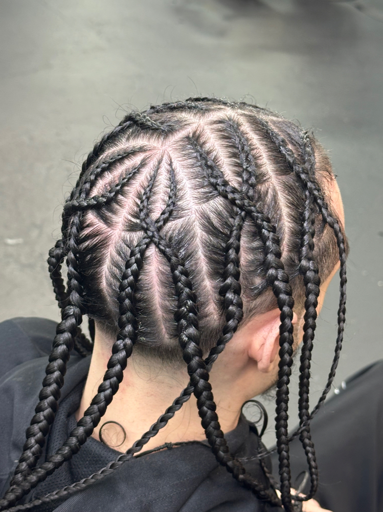 Criss Cross Pop Smoke Braids Men