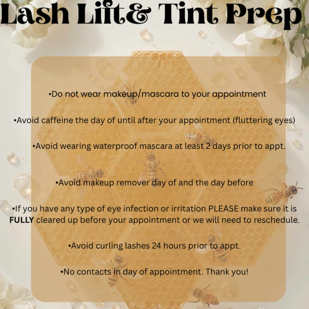 READ: Lash Lift&Tint prep at Sweet Hive Beauty in Memphis, MI