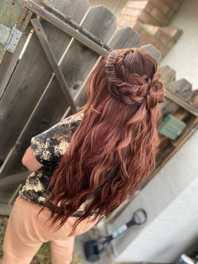 Half Up Style