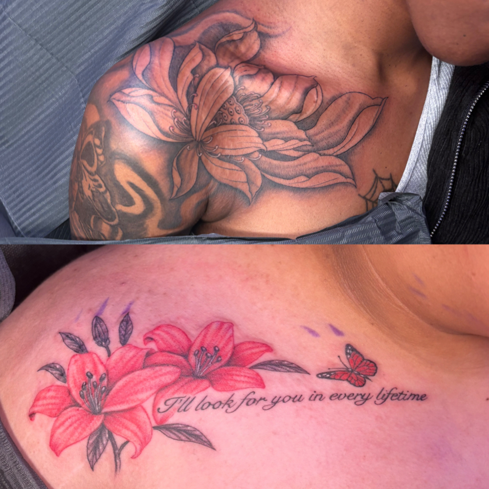 Collarbone/Shoulder Tattoos