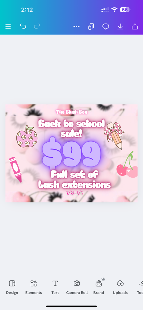 $99 Lash Extensions Sale! 7/28-8/6