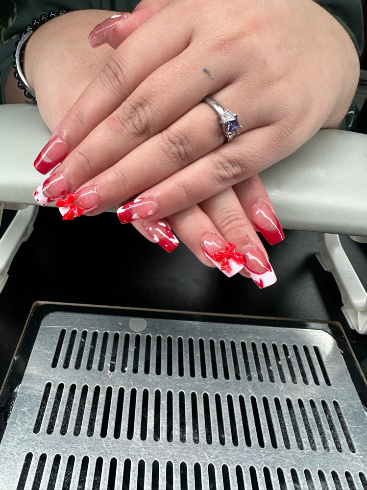 Full Set Sculpted Acrylic W/ Polish