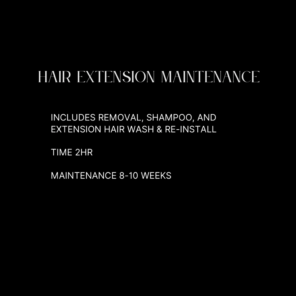 Hair Extension Maintenance