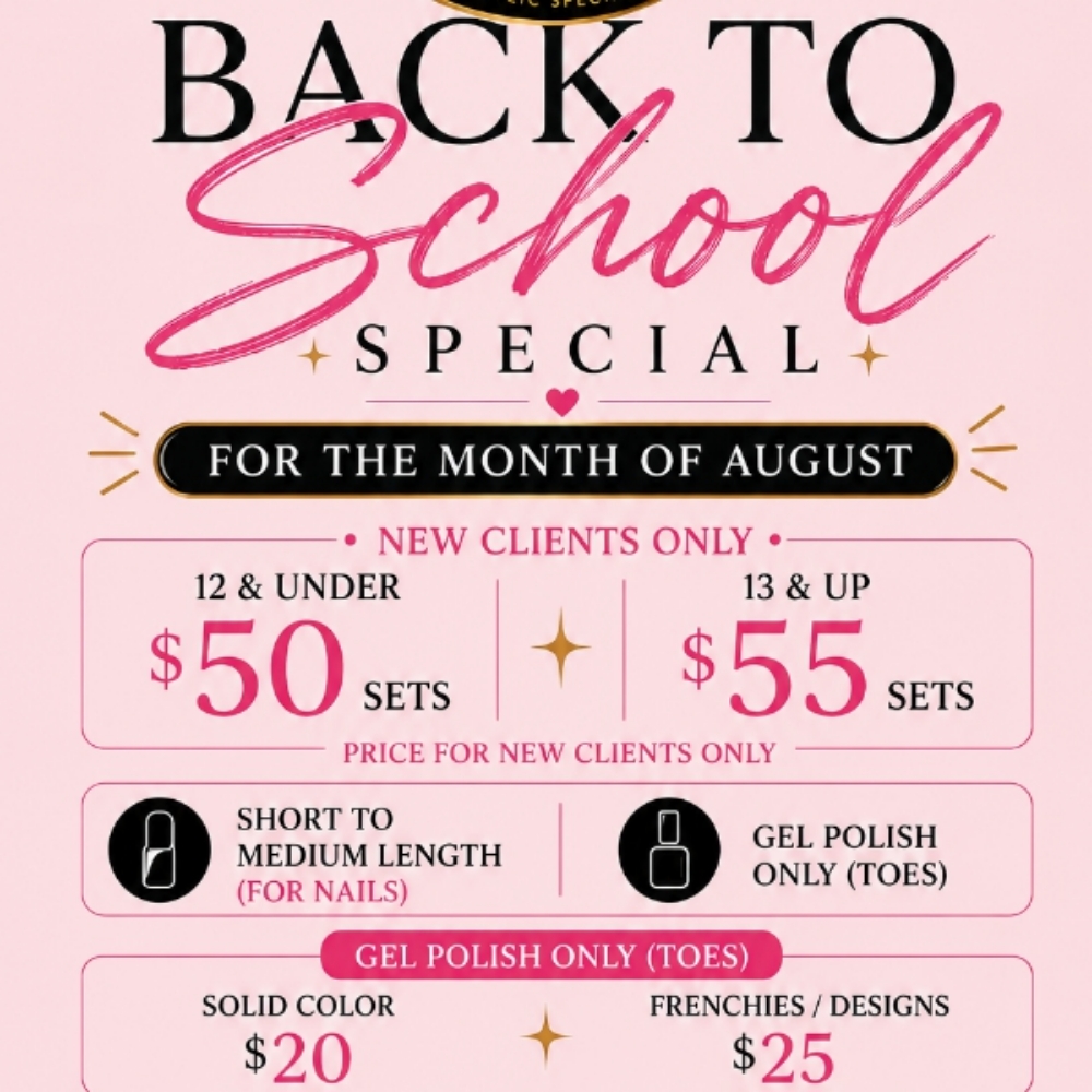 Back To School at Nail'd Studio By Borii in greenville, TX