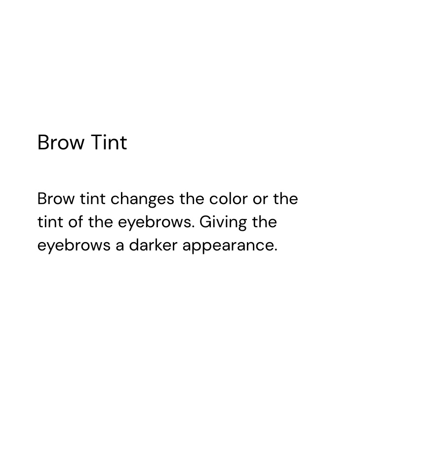 Brow Tint