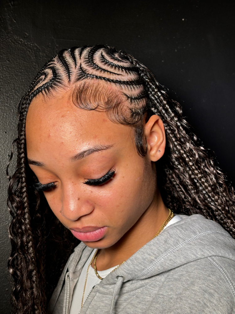 Lemonade Fulani Braids w/boho at Lavishlooksbymya in New York, NY