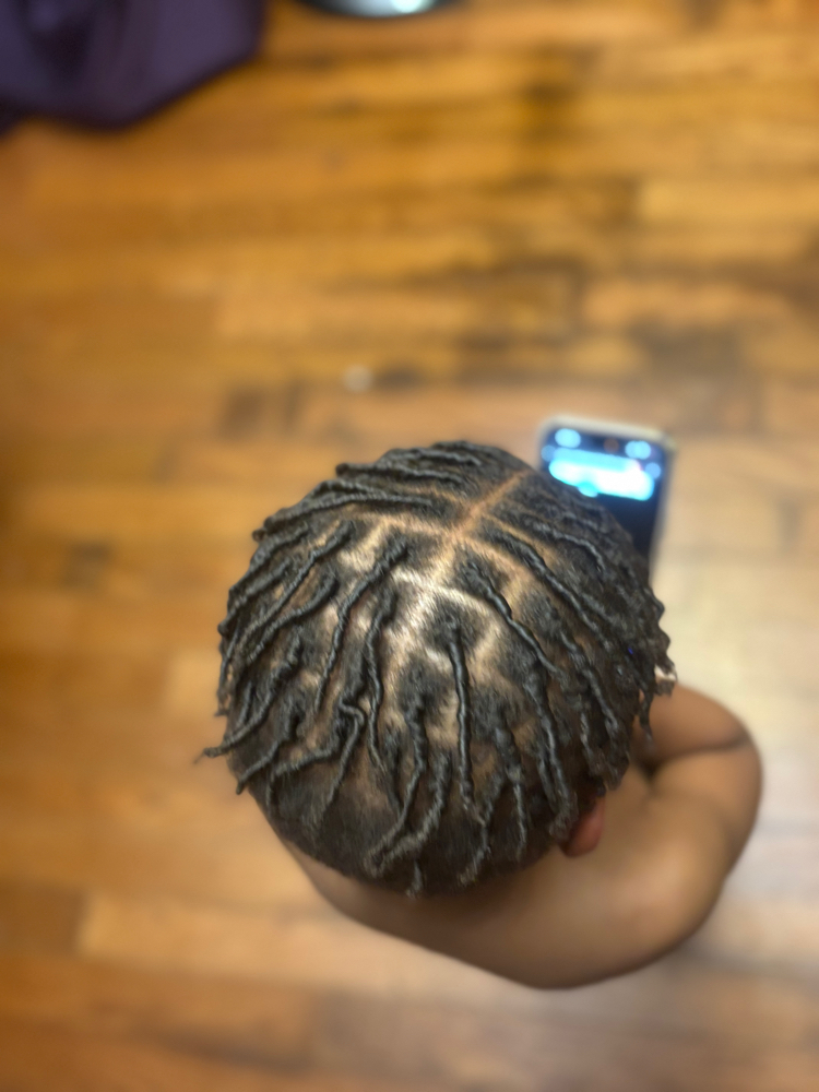 Kids Starter Locs Coils Half Head