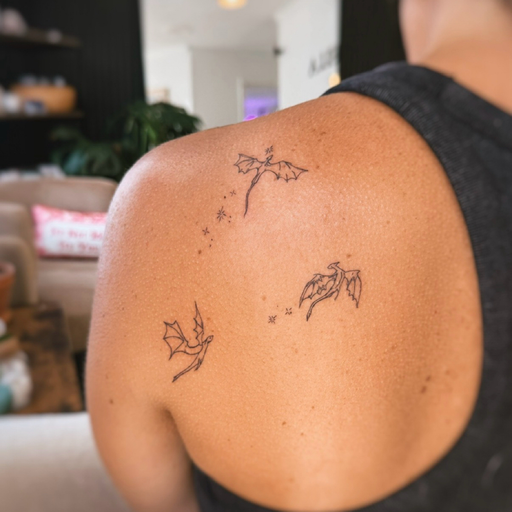Multiple Tattoos at Kristel Kazda in Clayton, NC