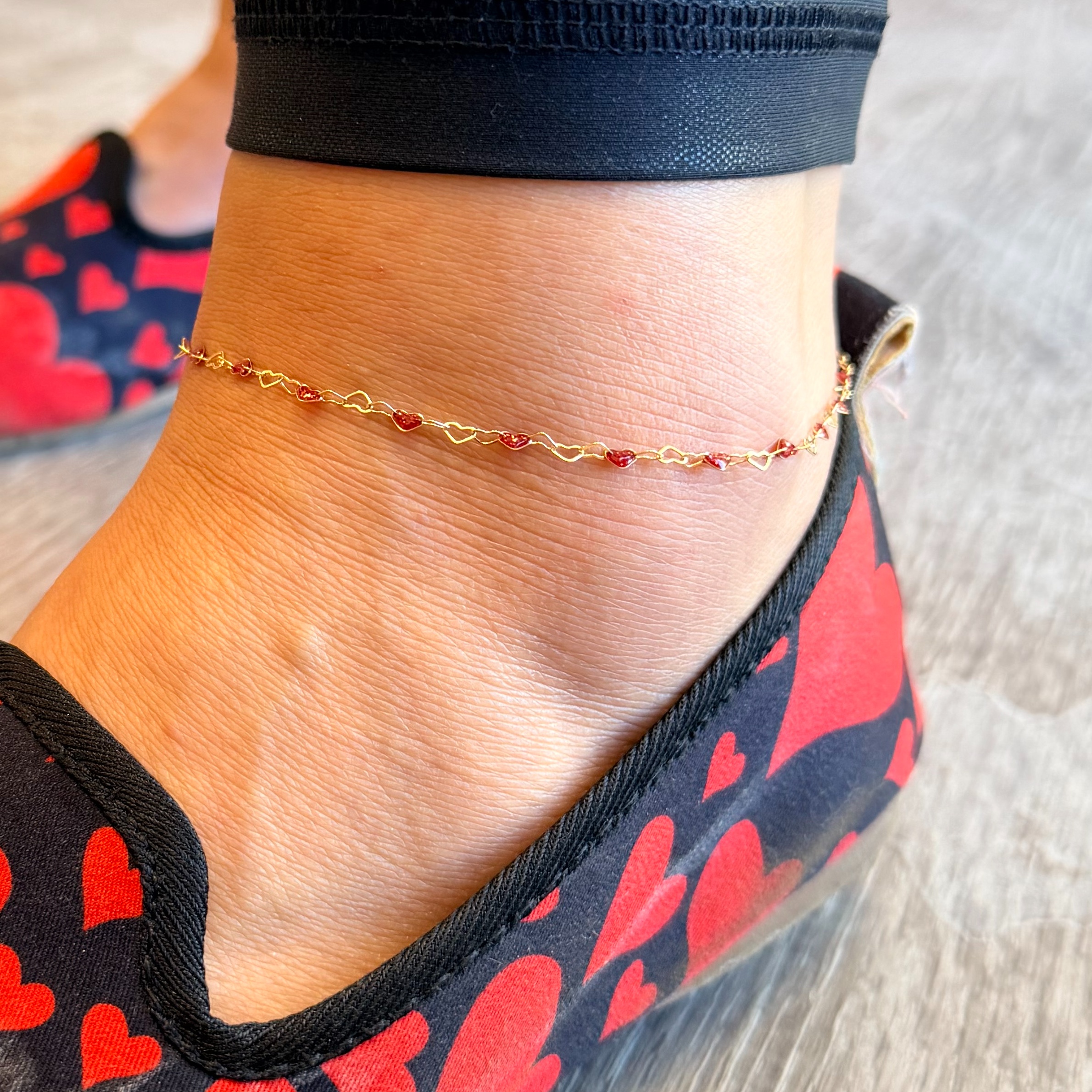 14K Gold-Filled Anklet at Calm Creations Permanent Jewelry in Erie, PA