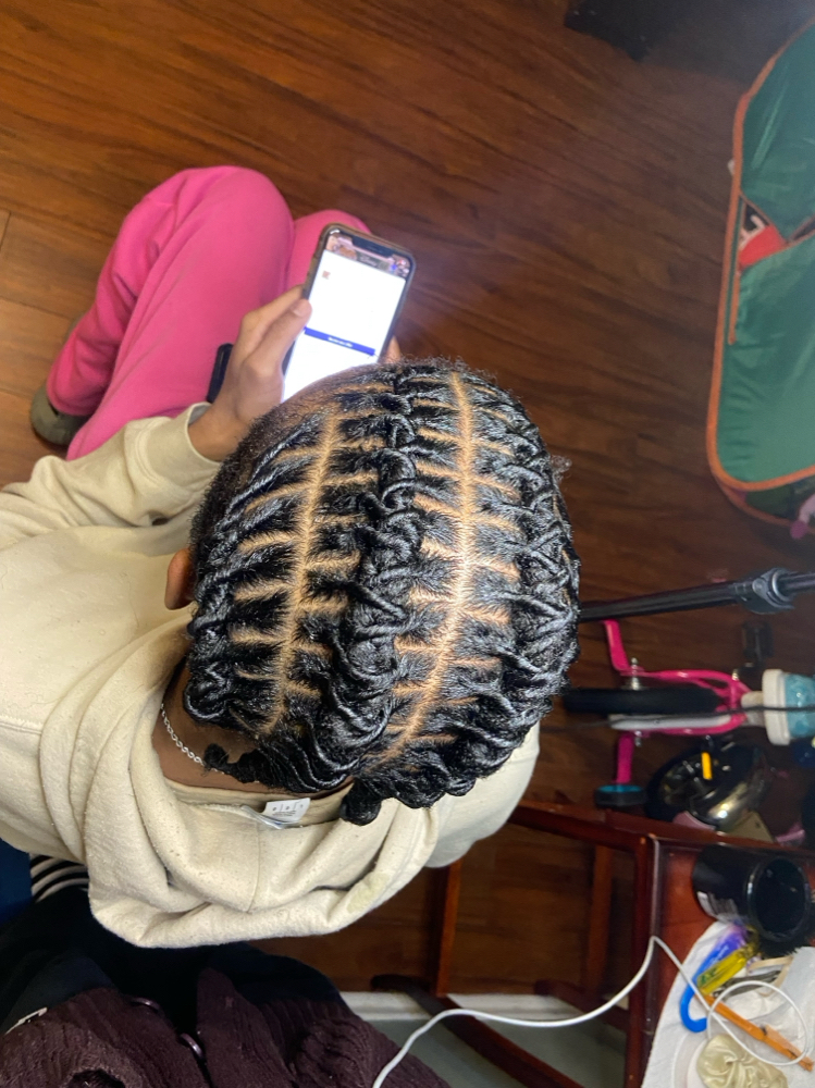 Barrel Twist (Unlocked Hair)