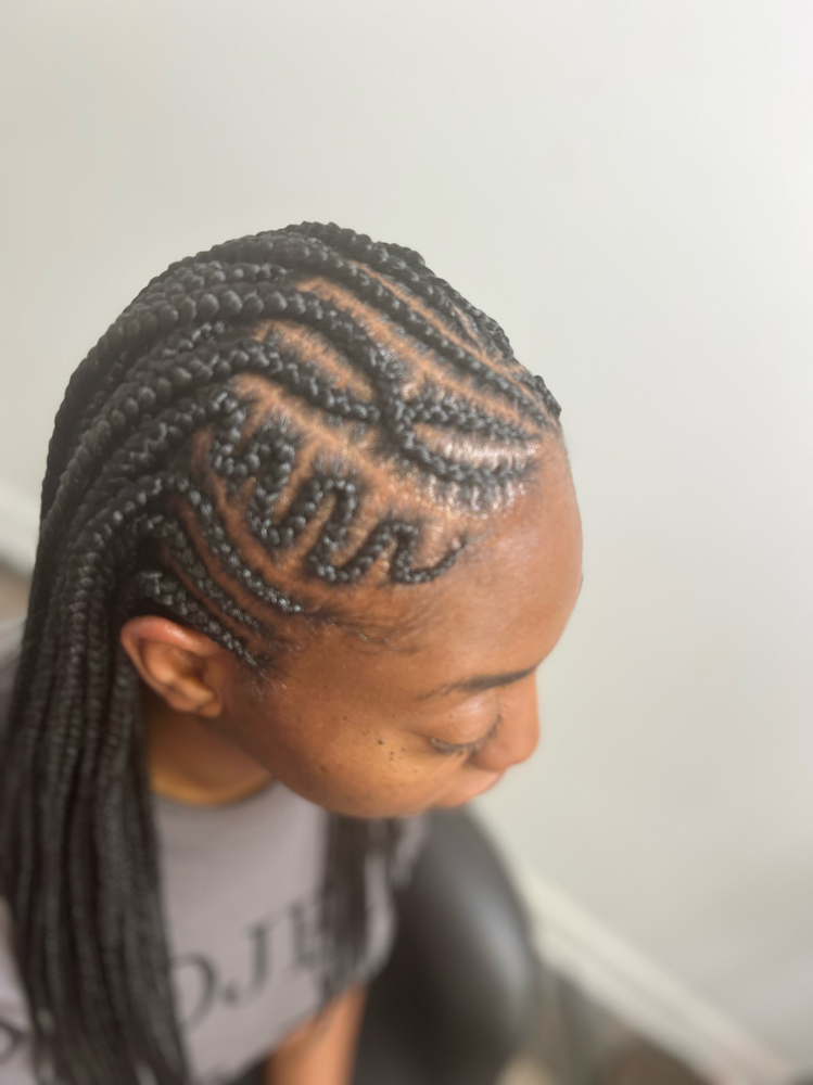 Fulani Braids W/ Medium Knotless
