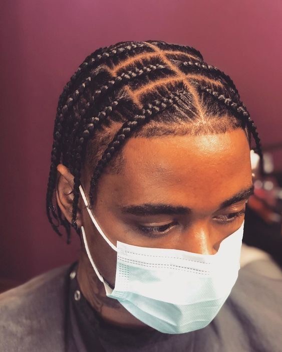Mens Box Braids (short Length)