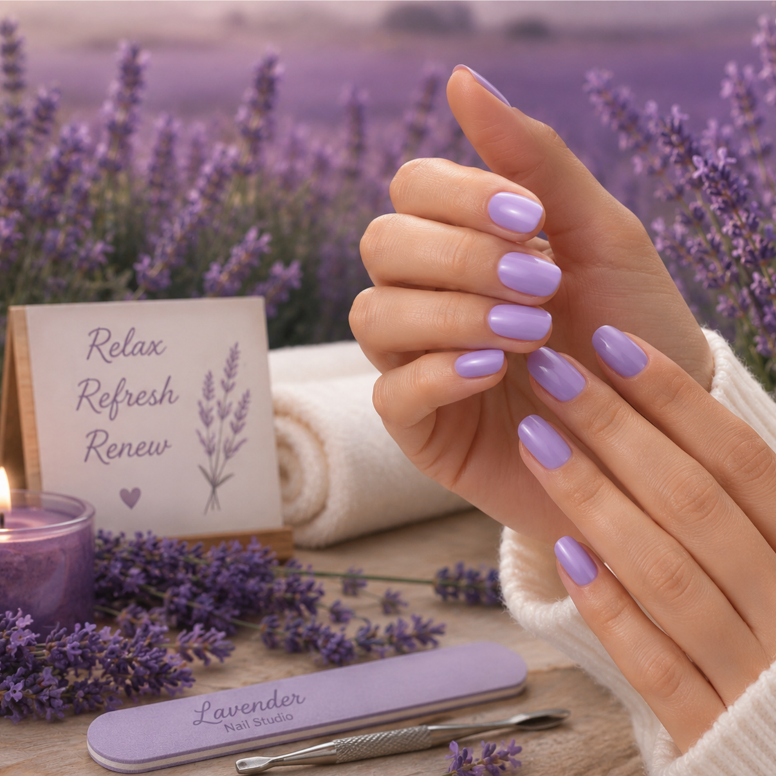 Organic Signature Manicure at Martin Nails Corner in San Francisco, CA
