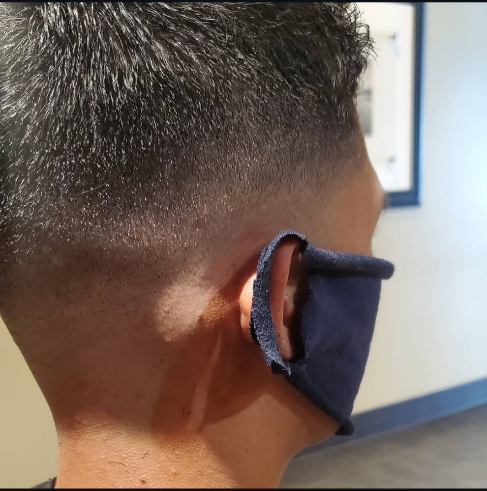Skin fade clean up at Pinpoint Barbershop in Kirkland, WA
