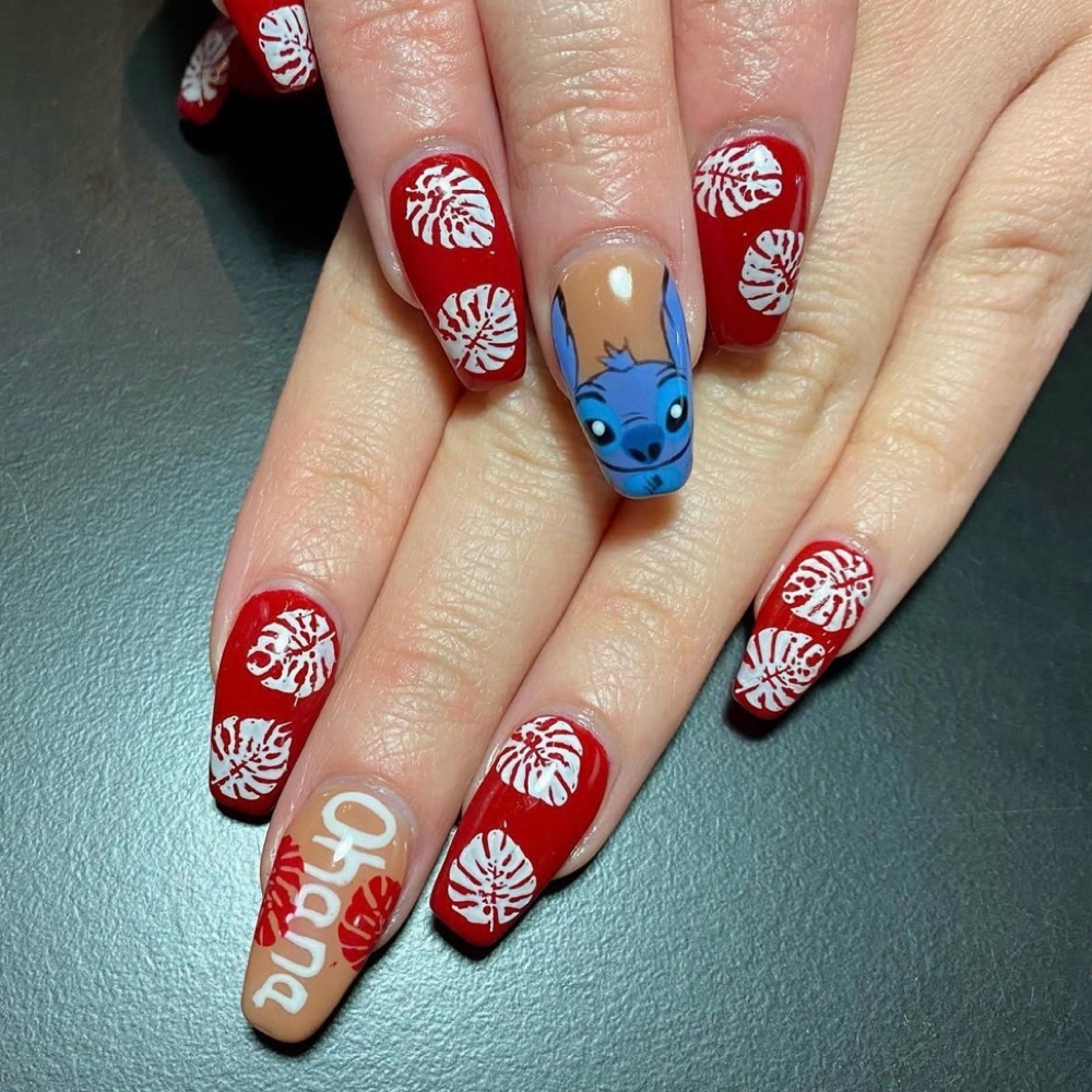 Hand Painted Nails at Glimmerlit Nails in Davis, CA