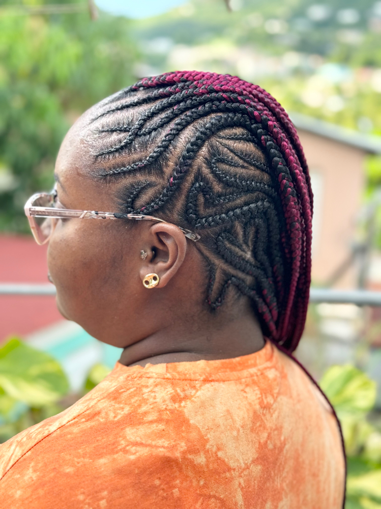 StitchBraids | Cornrows | Ponytail✨