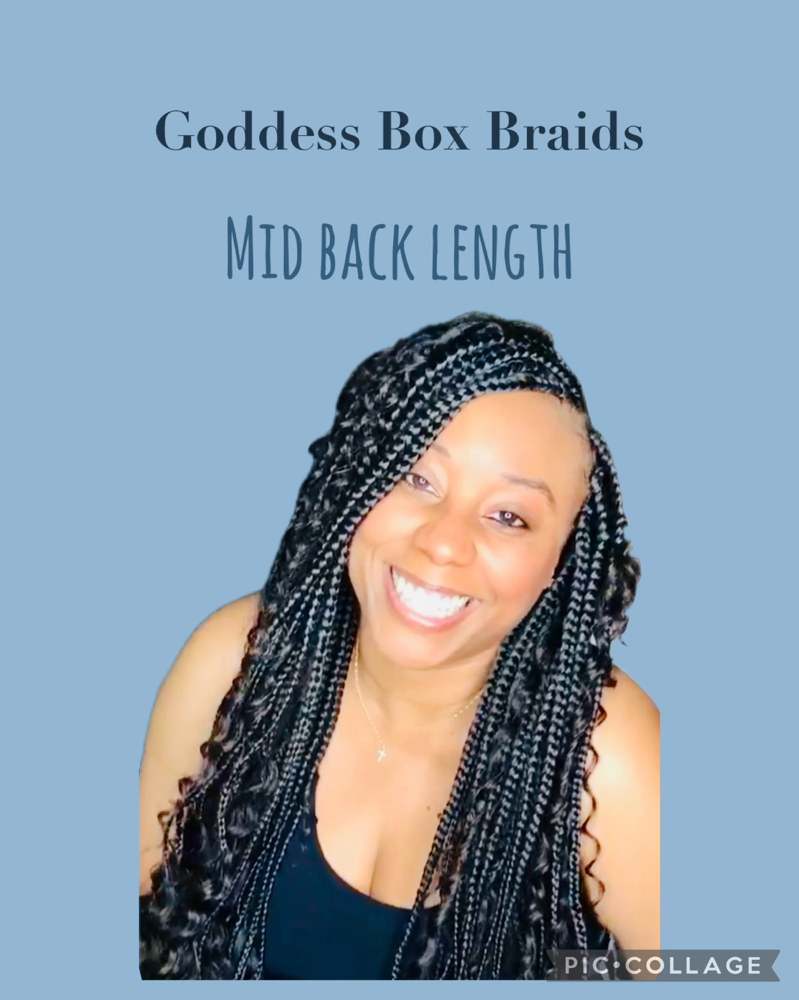 Goddess Box Braids-Mid Back