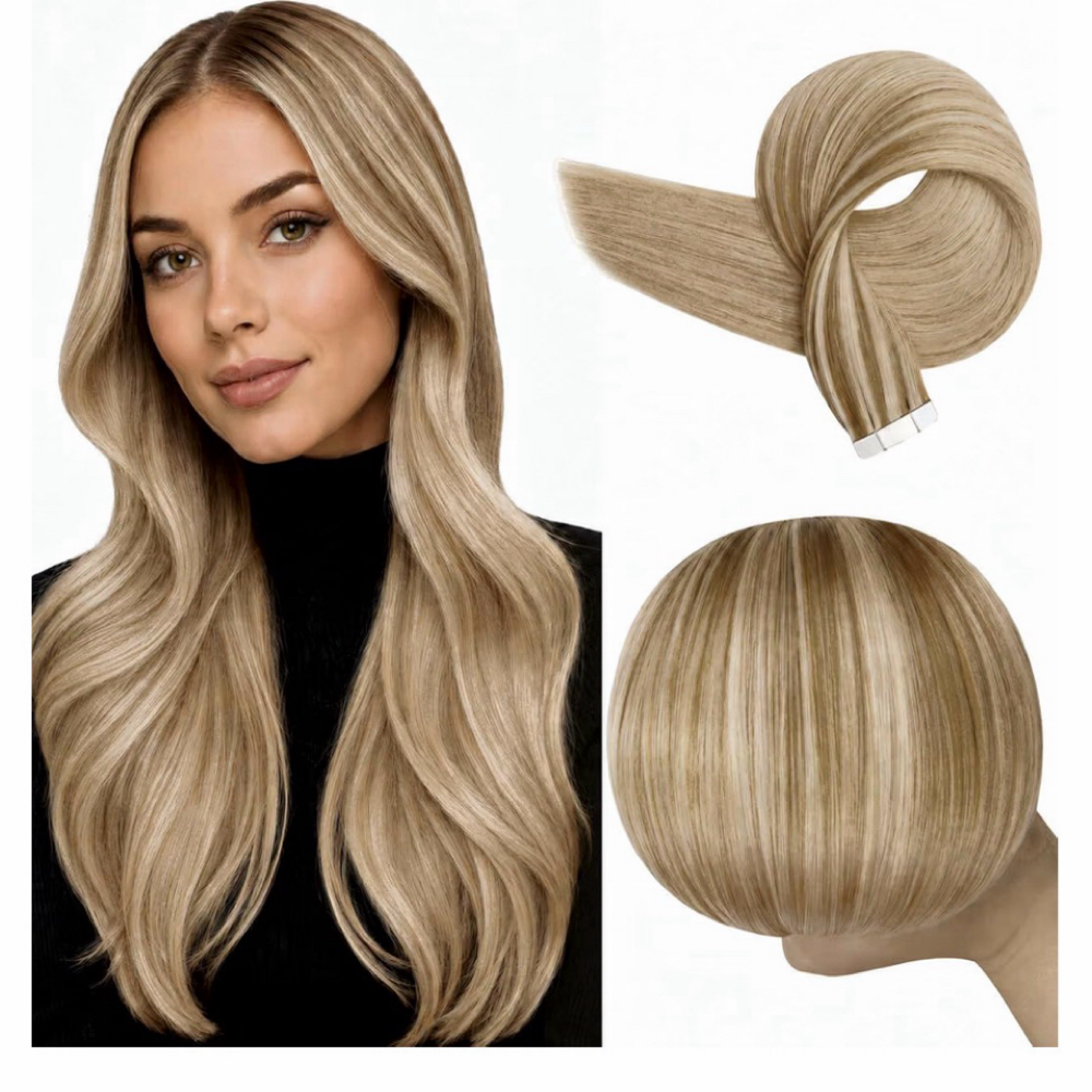 Tape-in Real Luxury Hair at LUXE Rosé Hair Extensions | Hair by Moriah in Castle Rock, CO