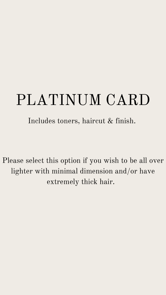 Mega Foil/ Platinum Card
