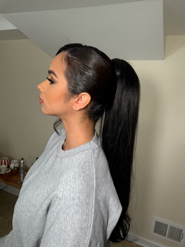 High ponytail