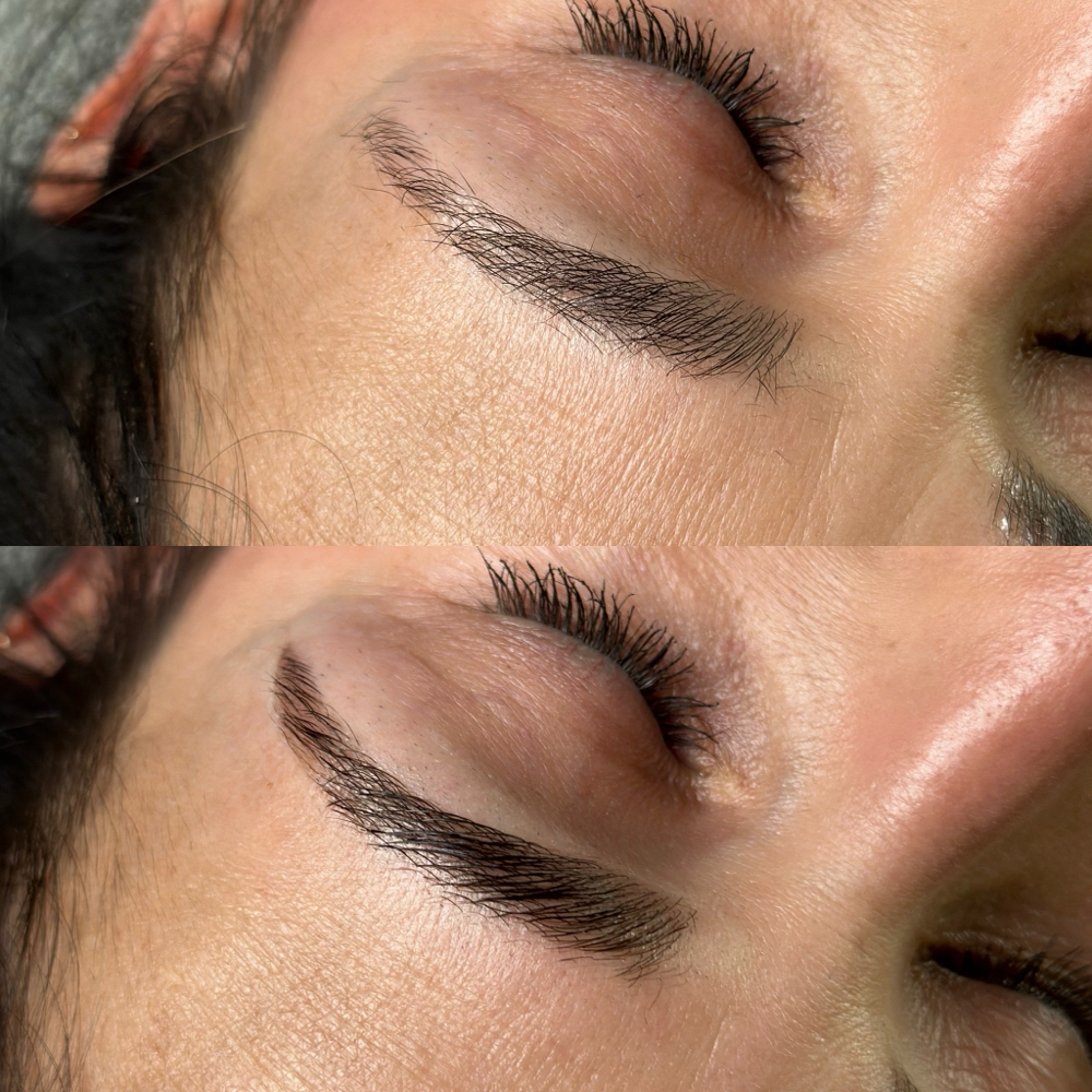 Brow lamination With Hybrid Stain