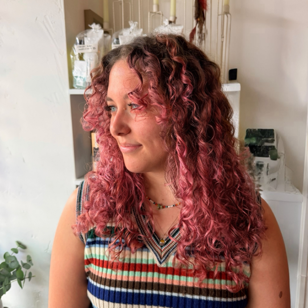 Curly Cut And Set at Lisa.Hair Lounge On Main in depere, WI
