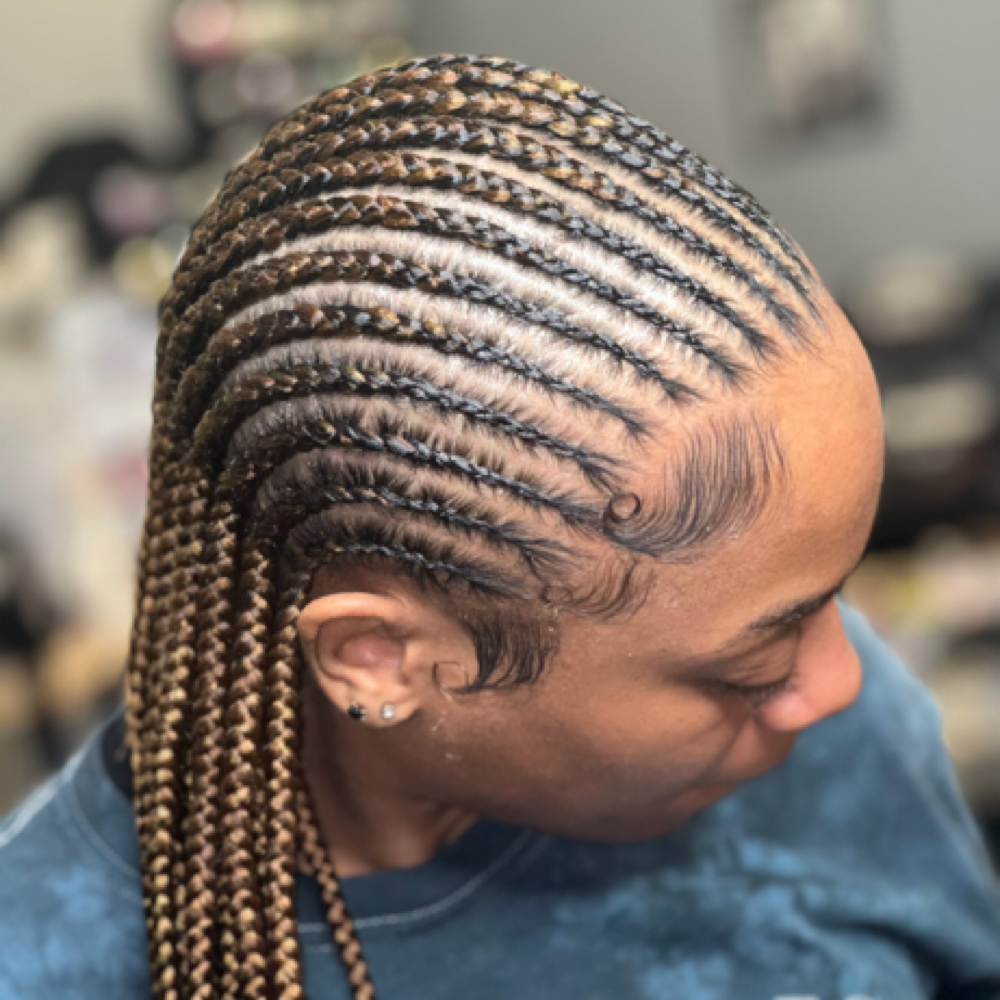 Small Feedin Cornrows at HairByZhordanReignn in Smyrna, TN
