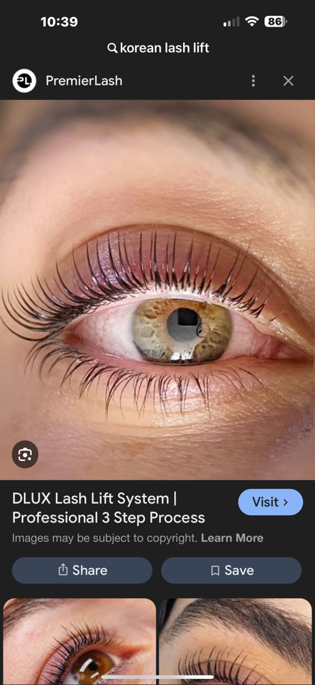 Korean Eyelash Lift & Tint