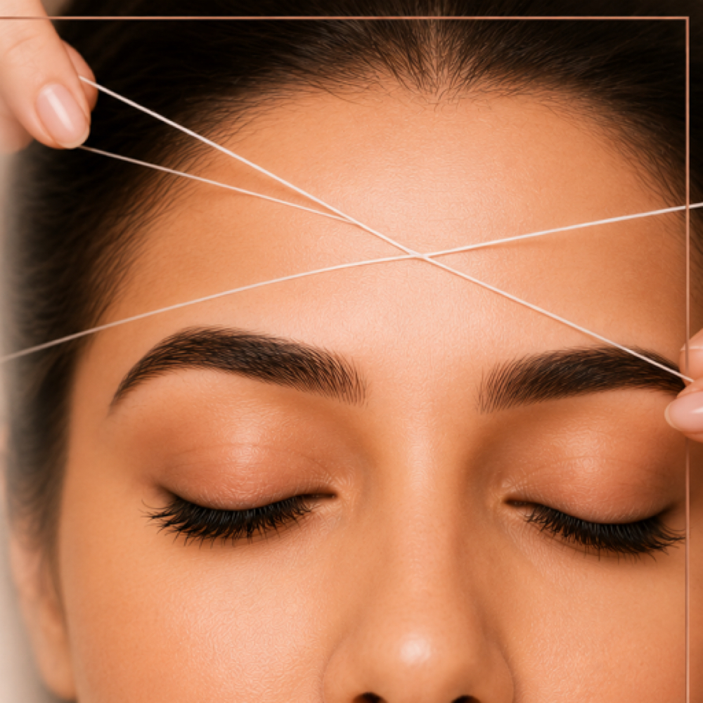 Forhead Threading at Babina’s brow studio in Vienna, VA