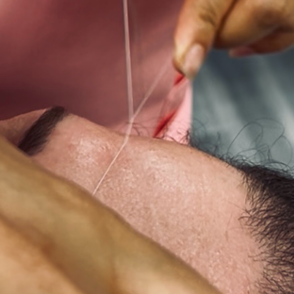 Forhead Threading at Babina’s brow studio in Vienna, VA
