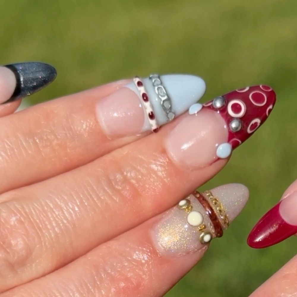Gel-X with medium art at Deadsetxnails in longview, WA