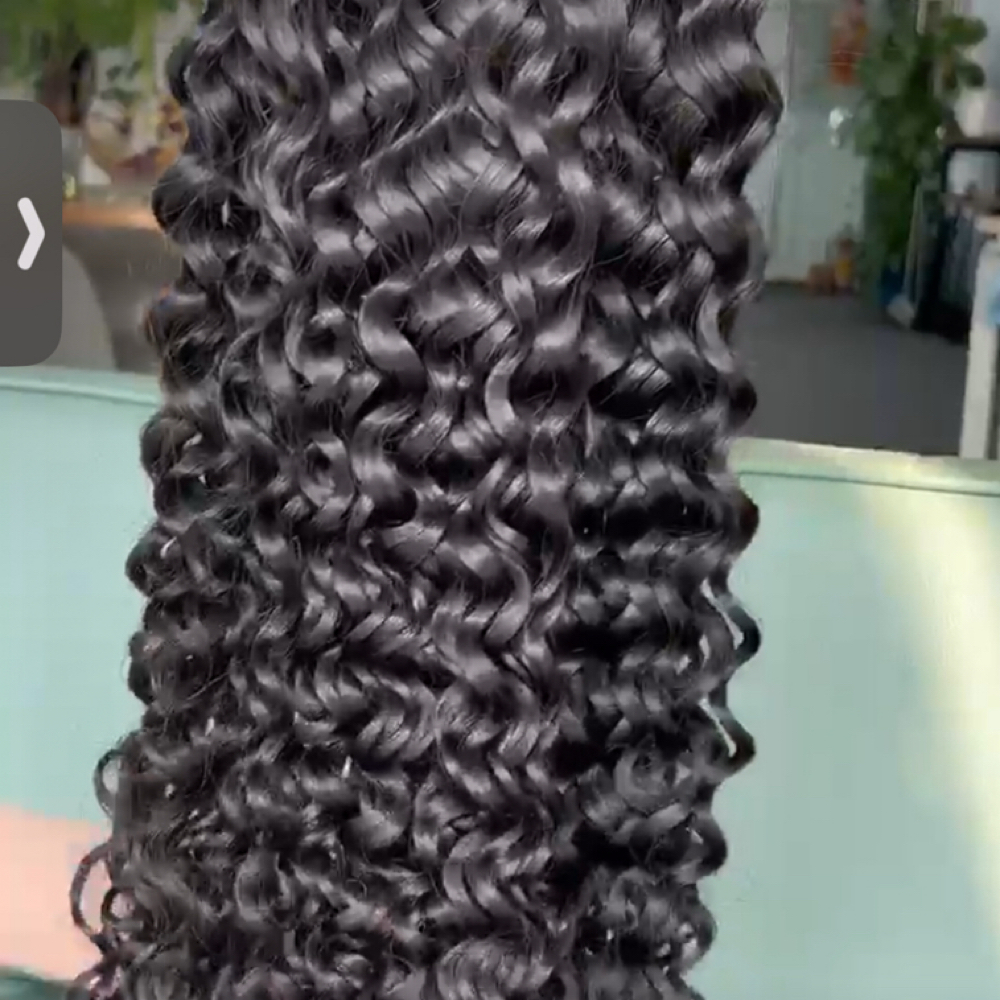 Sew In Install (curly) at HairChroniclez in Alameda, CA