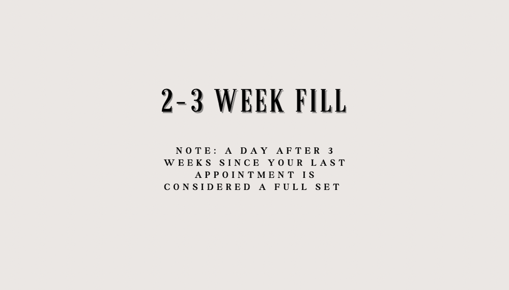 Light Volume 3 Week Fill