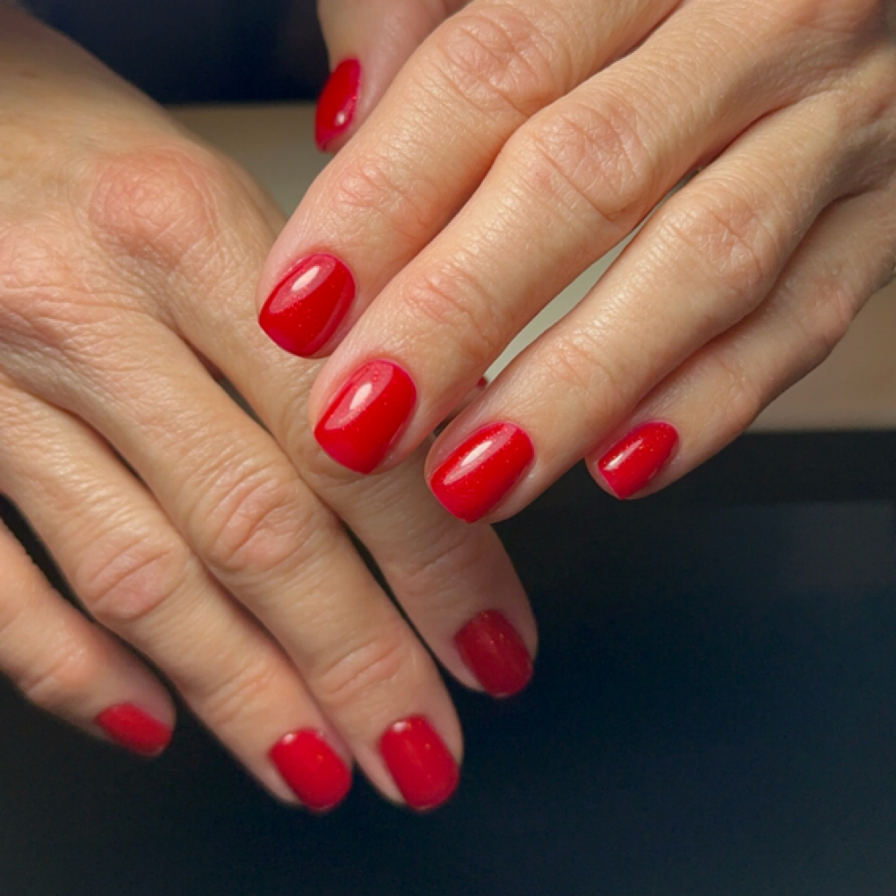 Structured Soft Gel Manicure at Crow Nail studio in Salt Lake City, UT