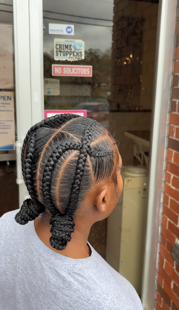 4 Criss Cross Braids