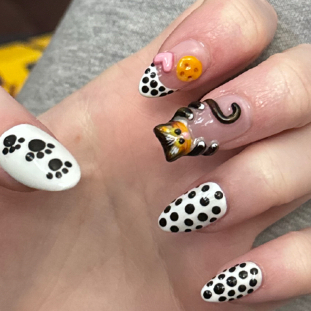 3D Gel nail art (per finger) at Aura by Mary in hampstead, NC