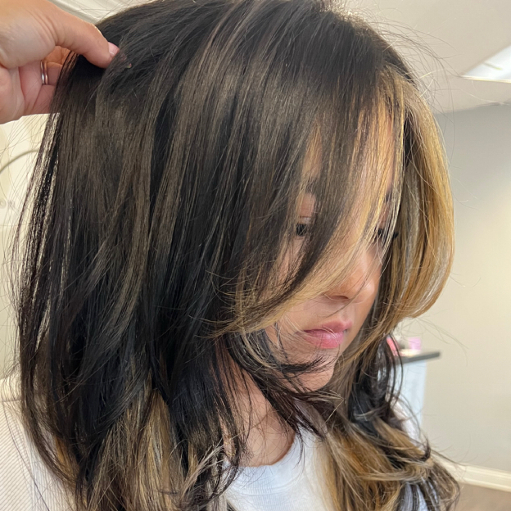 Mini Foil|Hairline|Halo & Haircut at The Rooted Chemist in Schaumburg, IL