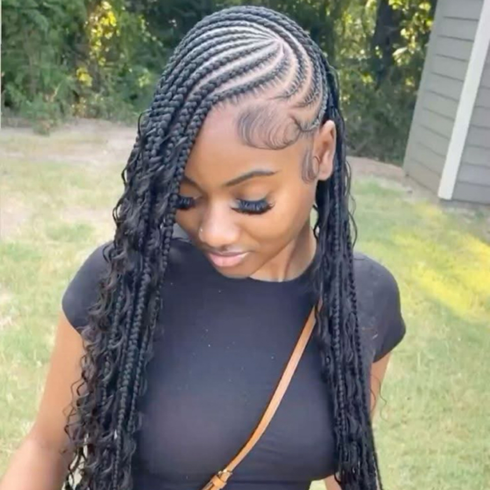 Lemonade braids at ClarSim hair braiding in austin, TX