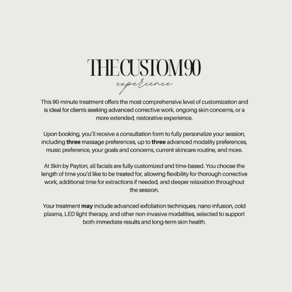 The Custom 90 Experience