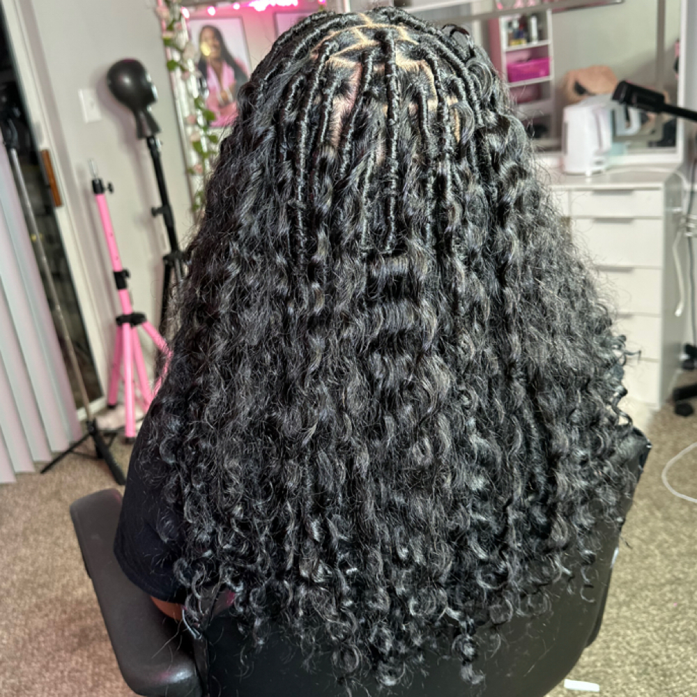 Boho Soft Locs Human curls at Pink Passion Beauty Parlor in Atlanta, GA