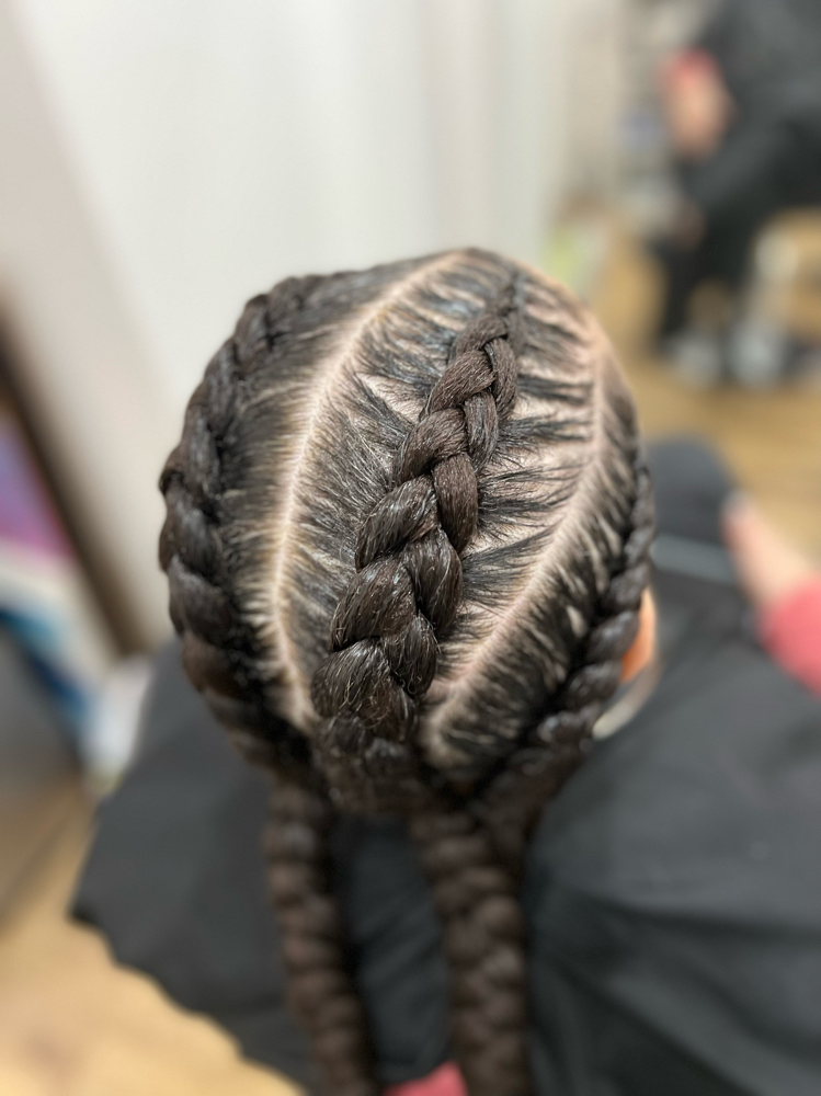 4 French Braids at Michou  HairBraiding in Anaheim, CA