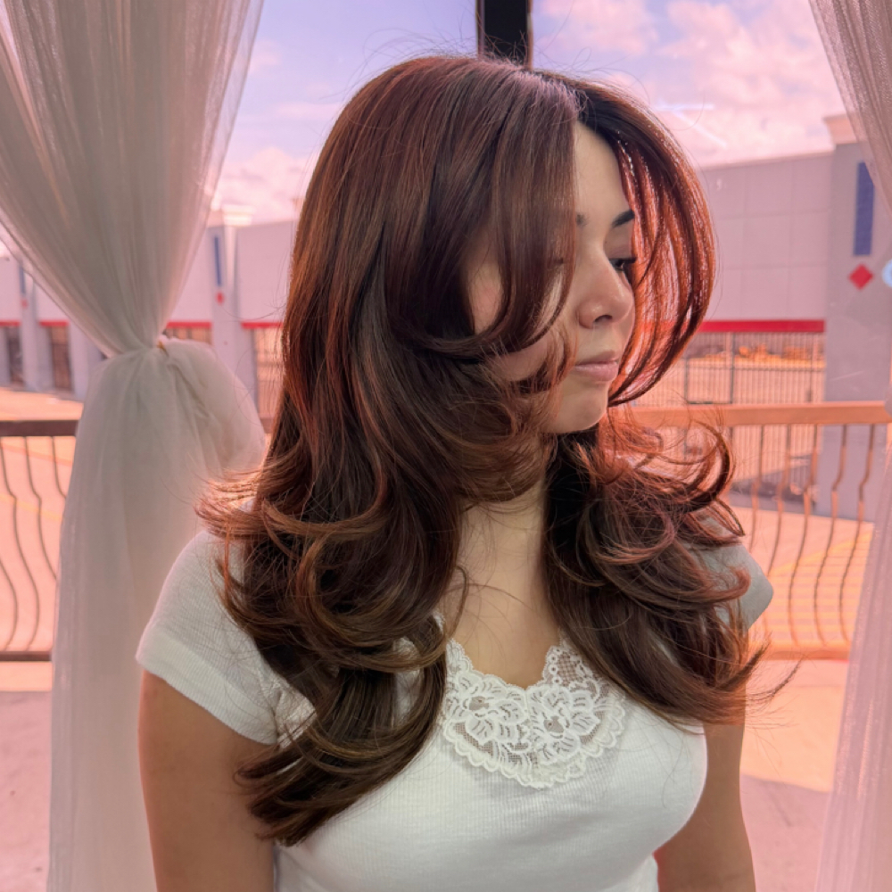 One Length+Face Framing Haircut at born222dye in Irving, TX