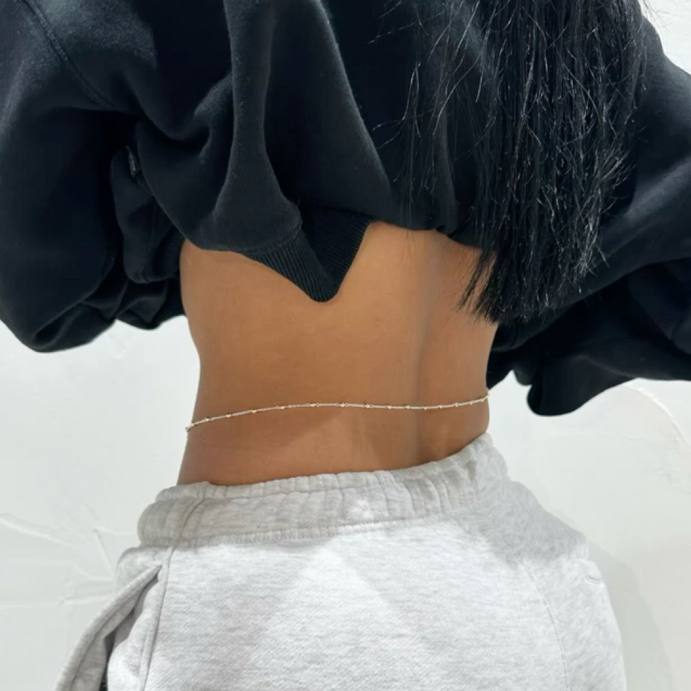 silver waist chain at Lilly's Beautee Bar in Ferndale, MI